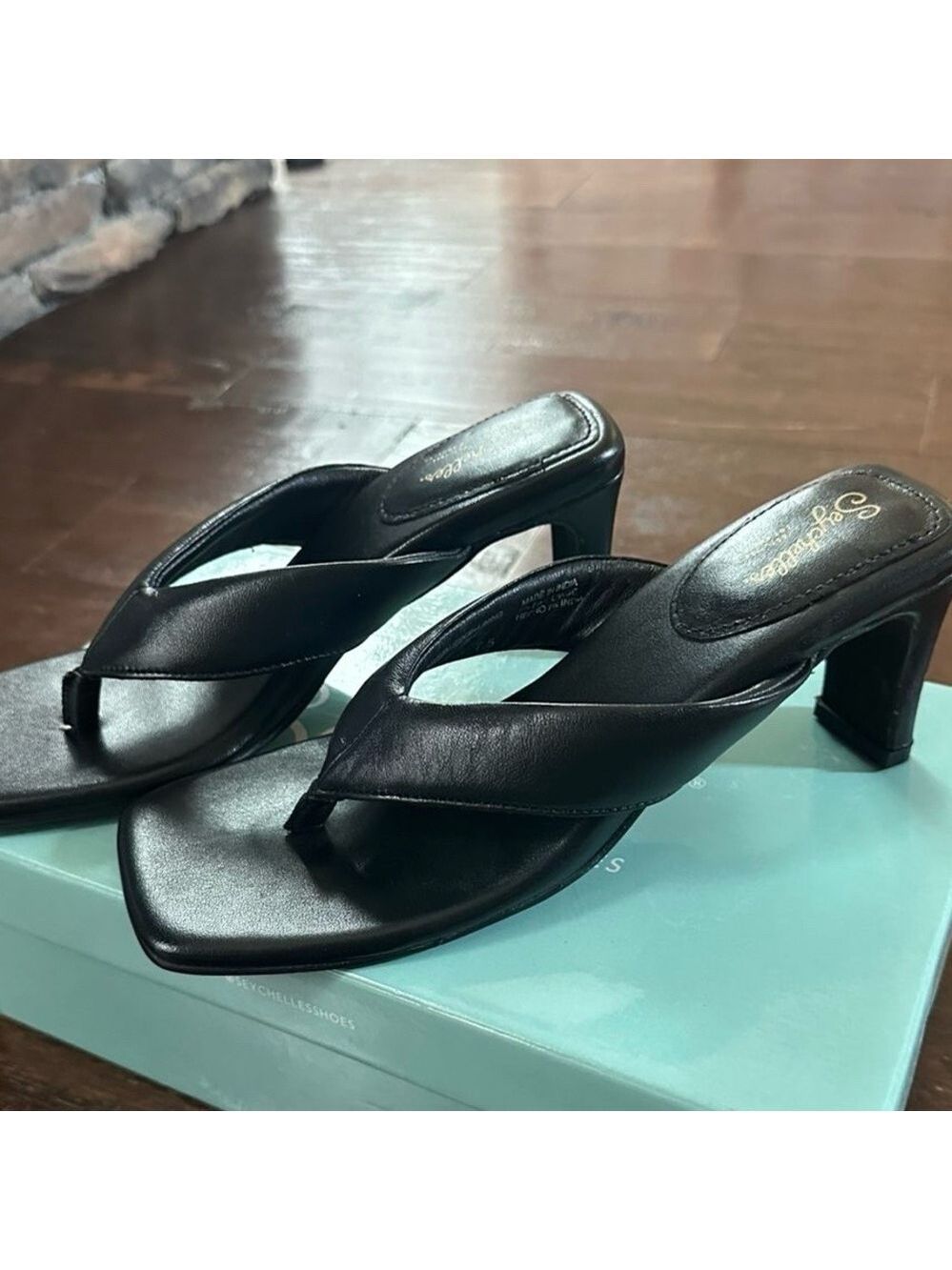 Seychelles EGO Black Leather Sandals – Women’s Size 7.5, Brand New, Retail $109 - Picture 3 of 13